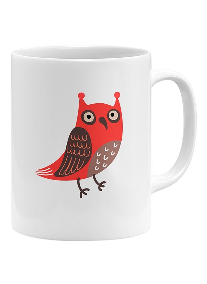 LOUD UNIVERSE Owl Animal Lovers Coffee Mug Ceramic  - Image 1