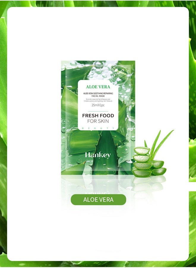 Moisturizing and Nourishing Plant Fruit Mask Moisturizing Deep Hydration and Brightening (Aloe Vera)