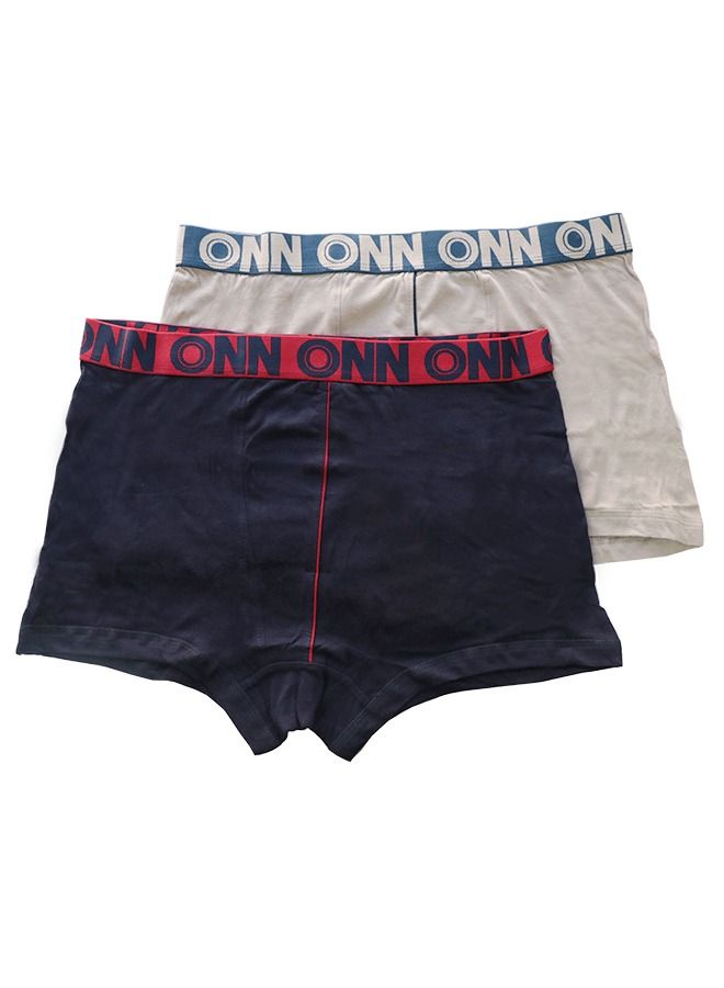 ONN Mens Cotton Sinker Boxer 2pc - Image 2