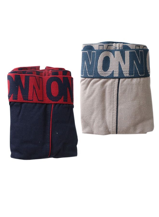 ONN Mens Cotton Sinker Boxer 2pc - Image 3