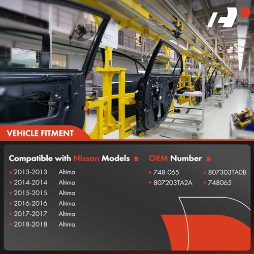 A-Premium Power Window Regulator with Motor and Auto Up and Down Function Compatible with Nissan Altima 2013-2018 Sedan Front Right - Image 3