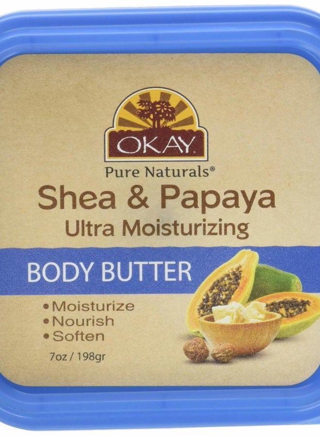 OKAY SHEA and PAPAYA Ultra Moisturizing Body Butter 7oz - Image 1