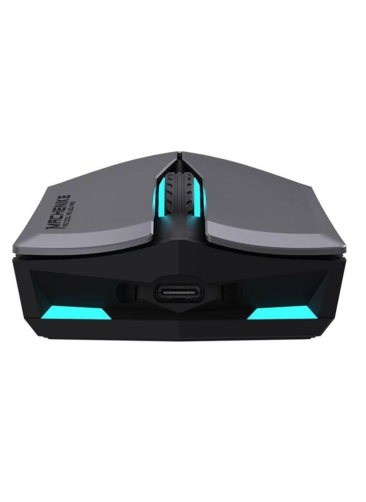 MACHENIKE - MACHENIKE M721 Gaming Mouse Wireless/Wired Computer Mouse, 10000 DPI High Speed Superlight Mouse with RGB Backlit, 2.4G/USB-C Gaming Mouse for PC and Mac (Black) - Image 1