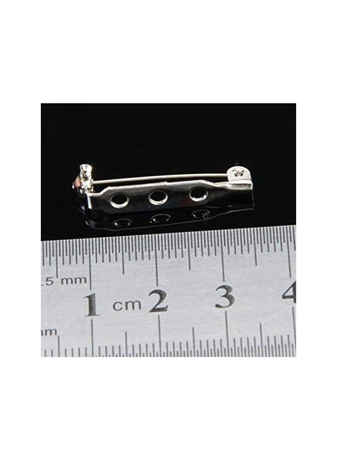 klarako 50pcs Brooch Safety Pin 37mm Stainless Steel Back Safety Catch Bar Pins Brooch - Image 4