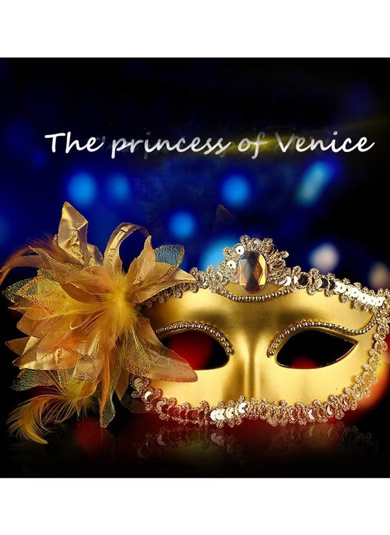 Geustos Masquerade Mask For Couples Venetian Halloween Costume Ana Lace Masks Women's Mens  - Image 5