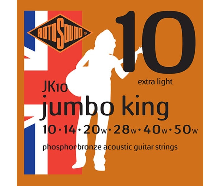 روتوساوند JK10 – طقم أوتار جيتار أكوستيك فوسفور برونز لايت - Image 1
