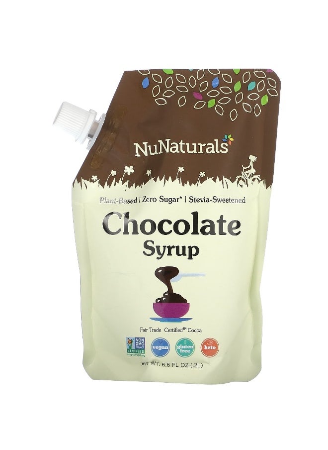 NuNaturals NuNaturals, Chocolate Syrup, 6.6 fl oz (0.2 l)  - Image 1