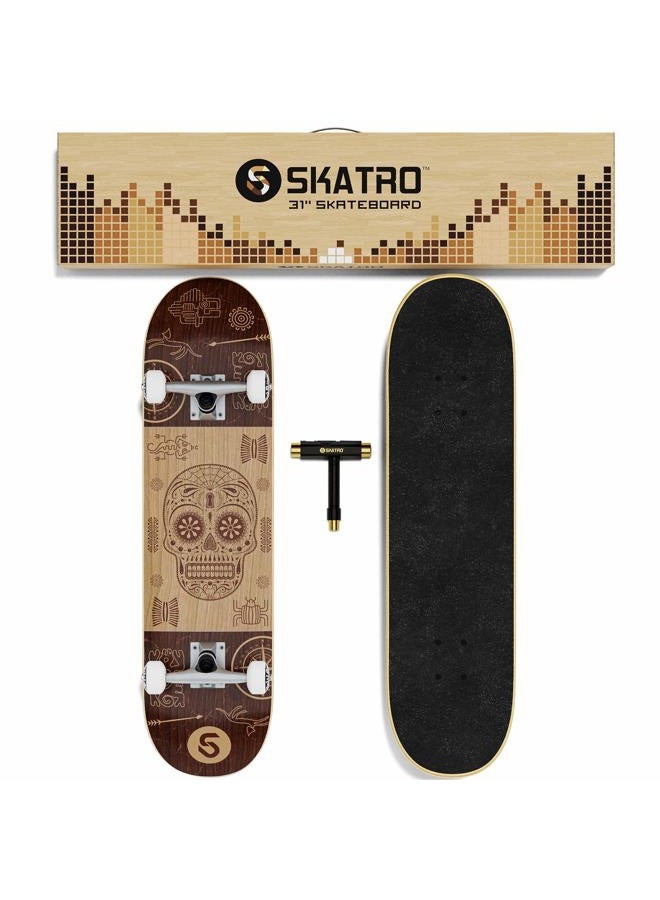 Skatro Pro Skateboard 31" Complete Skateboard. Skate Board Ages: Adults, Boys, Girls, Beginners, and Kids - Image 4