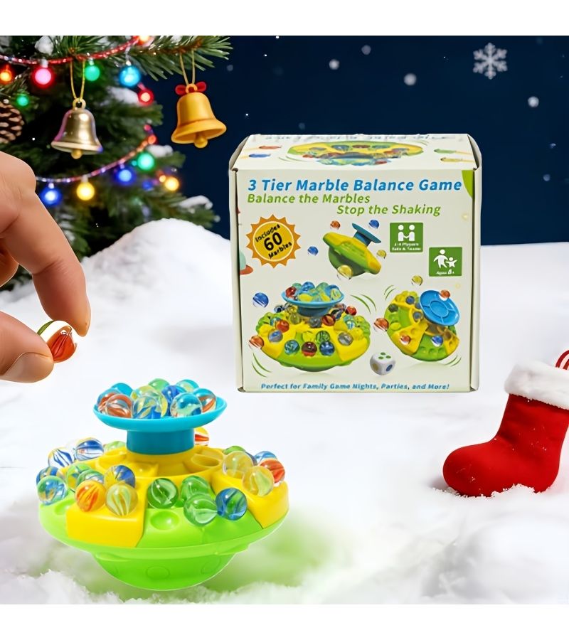 Educational Balance Toy Marble Stacking Game Family Challenge for Kids Adults - Image 1