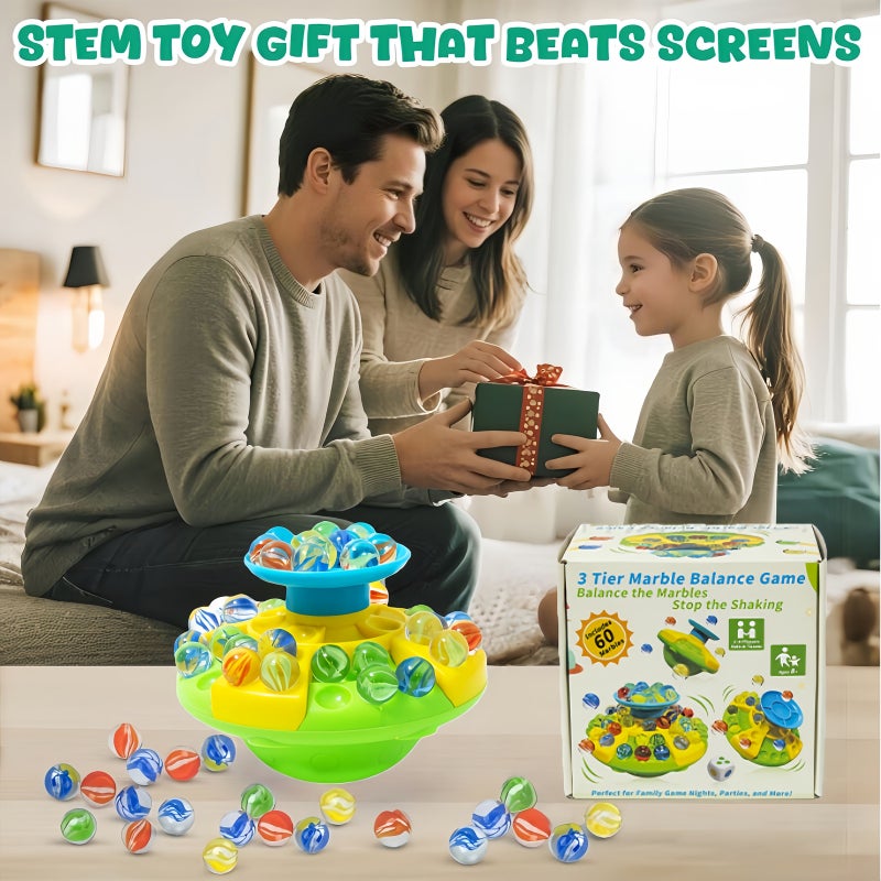Educational Balance Toy Marble Stacking Game Family Challenge for Kids Adults - Image 5