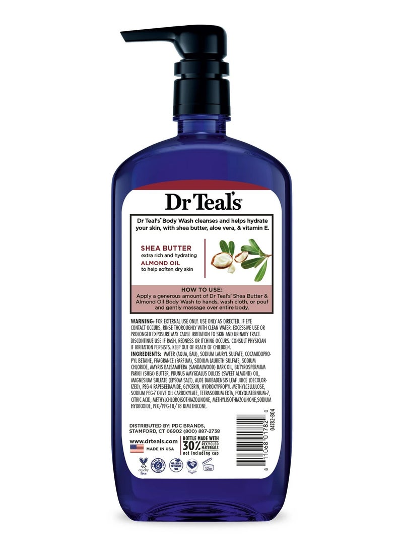 Dr Teal's Dr Teal's Epsom Salt Body Wash - Shea Butter & Almond Oil 710ml  - Image 2