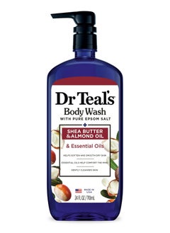 Dr Teal's Dr Teal's Epsom Salt Body Wash - Shea Butter & Almond Oil 710ml  - Image 1