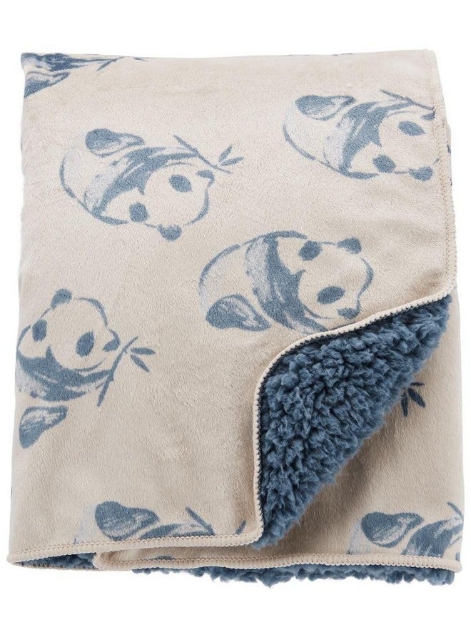 Carter's Baby Cozy-Lined Plush Blanket (Blue) - Image 1