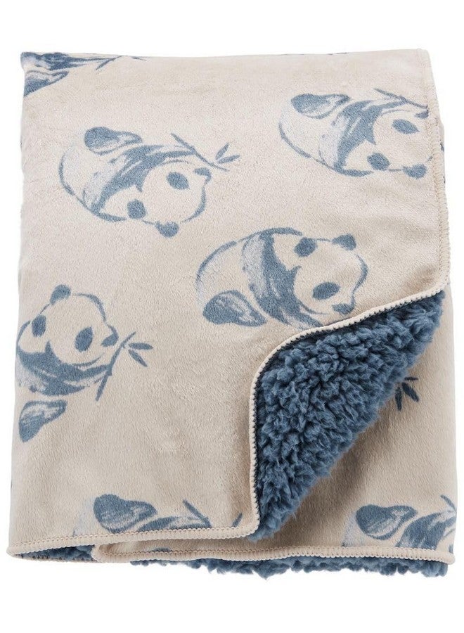 Carter's Baby Cozy-Lined Plush Blanket (Blue) - Image 4