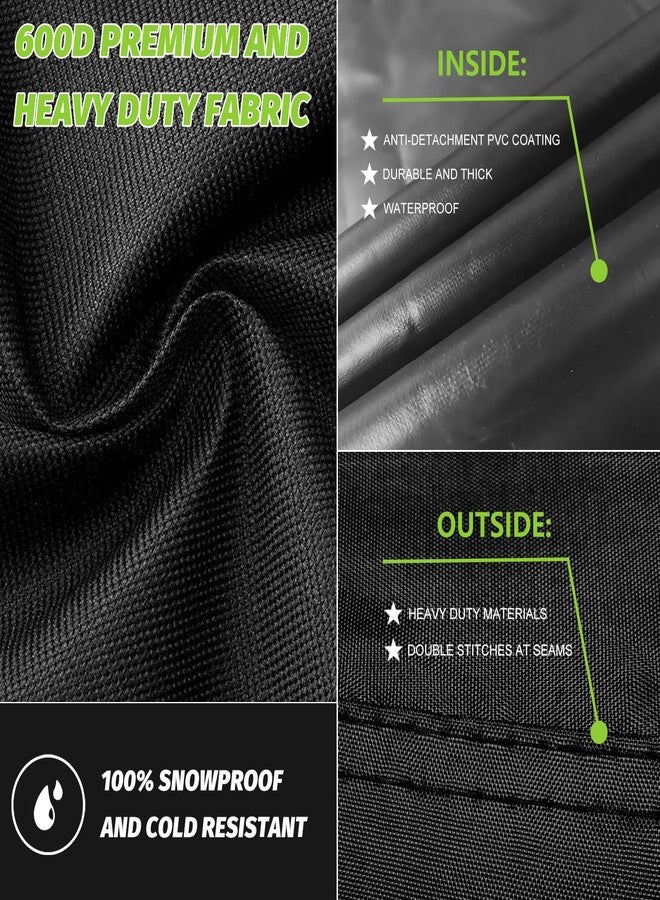 Aibiley Car Windshield Cover for Ice and Snow, Heavy-Duty 600D Polyester Oxford Cloth Waterproof Frost Guard Windshield Cover for Cars Suvs Trucks Vans,Windproof and Anti-Theft,Black,70W x 44D Inch - Image 4