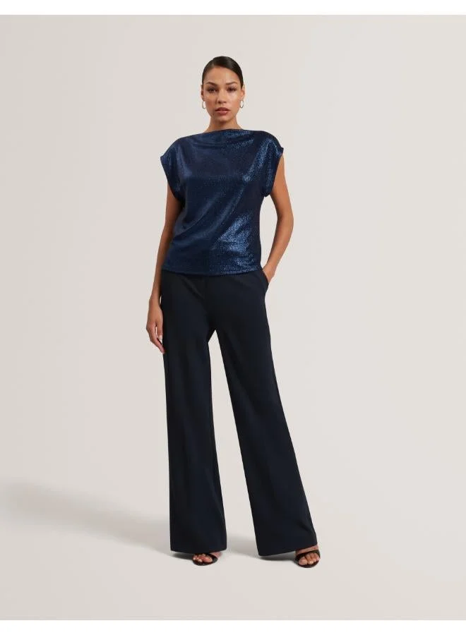 Ted Baker  Metallic Short Sleeve Top for Women | Best Price UAE