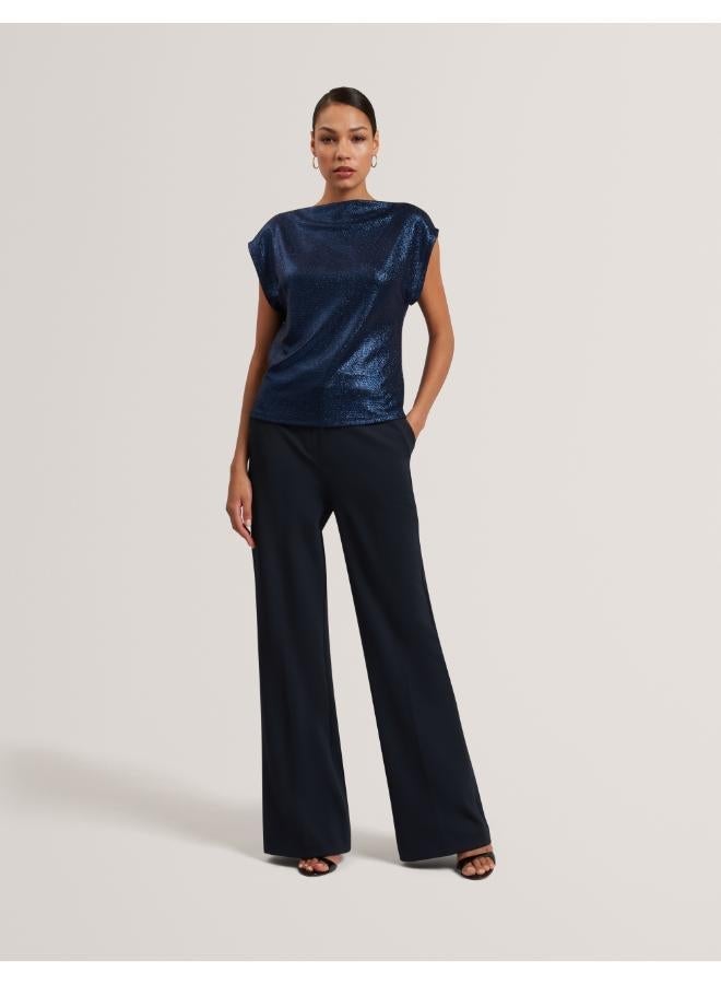 Ted Baker Metallic Short Sleeve Top - Image 5