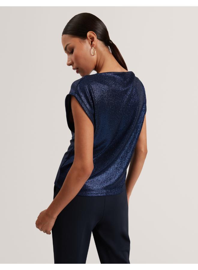 Ted Baker Metallic Short Sleeve Top - Image 2
