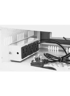 Sanmark Sanmark 1U CCTV DVR RackServerNVRNetwork Protector Rack Transparent Glass Door with 3 Power Socket Plug Metal Cabinet Box 1U Size30cm X 30cm X 15cm  - Image 5
