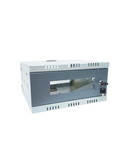 Sanmark Sanmark 1U CCTV DVR RackServerNVRNetwork Protector Rack Transparent Glass Door with 3 Power Socket Plug Metal Cabinet Box 1U Size30cm X 30cm X 15cm  - Image 1