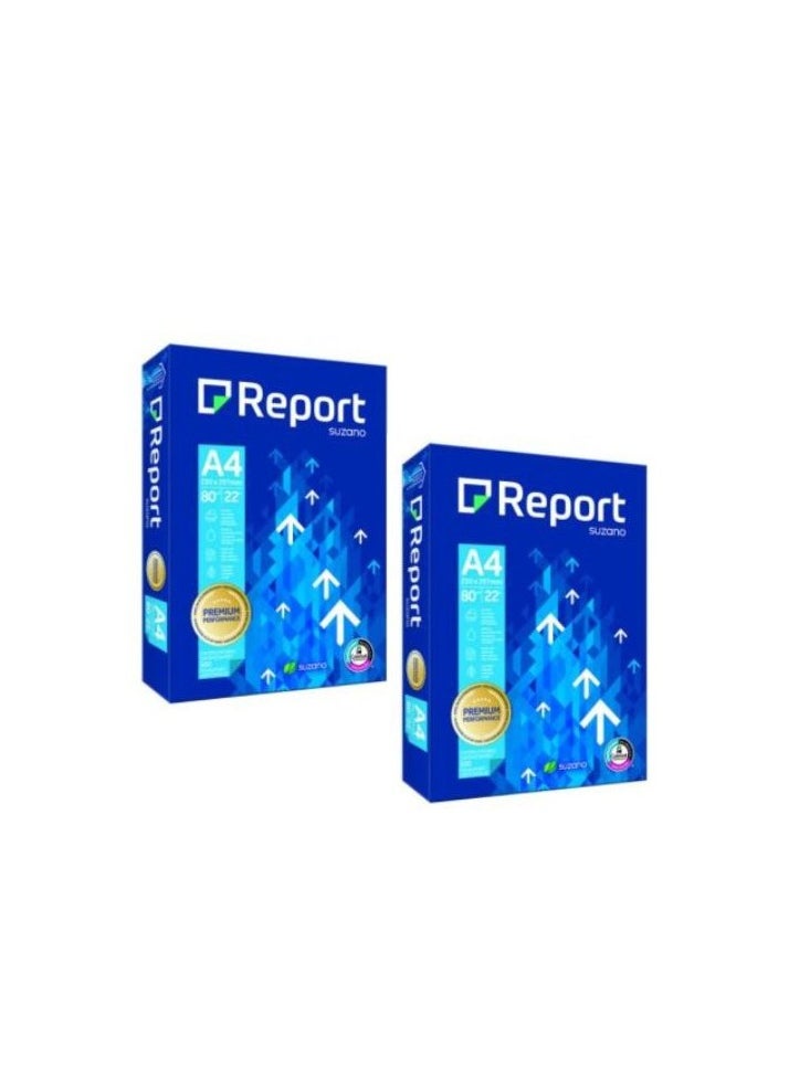 Report Copy Paper A4 (Pack of 2 Ream) 1000 sheets  - Image 1