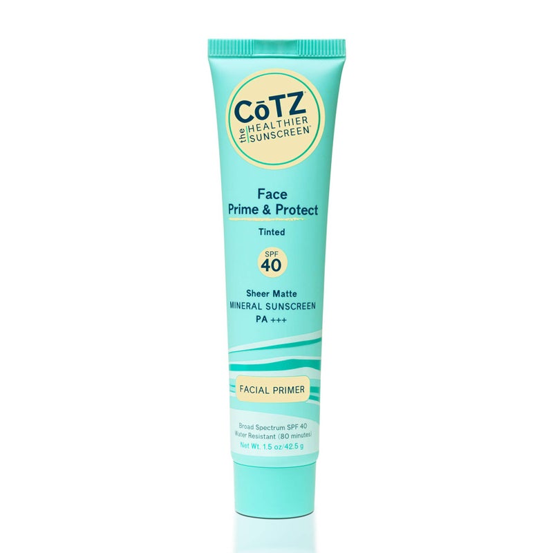 COTZ Face Prime  Protect Tinted Mineral Sunscreen and Facial Primer Broad Spectrum SPF 40 PA 15 oz  425 g