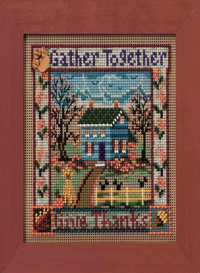 Mill Hill Gather Together Beaded Counted Cross Stitch Kit Mill Hill Buttons & Beads 2010 Autumn MH140202 - Image 2
