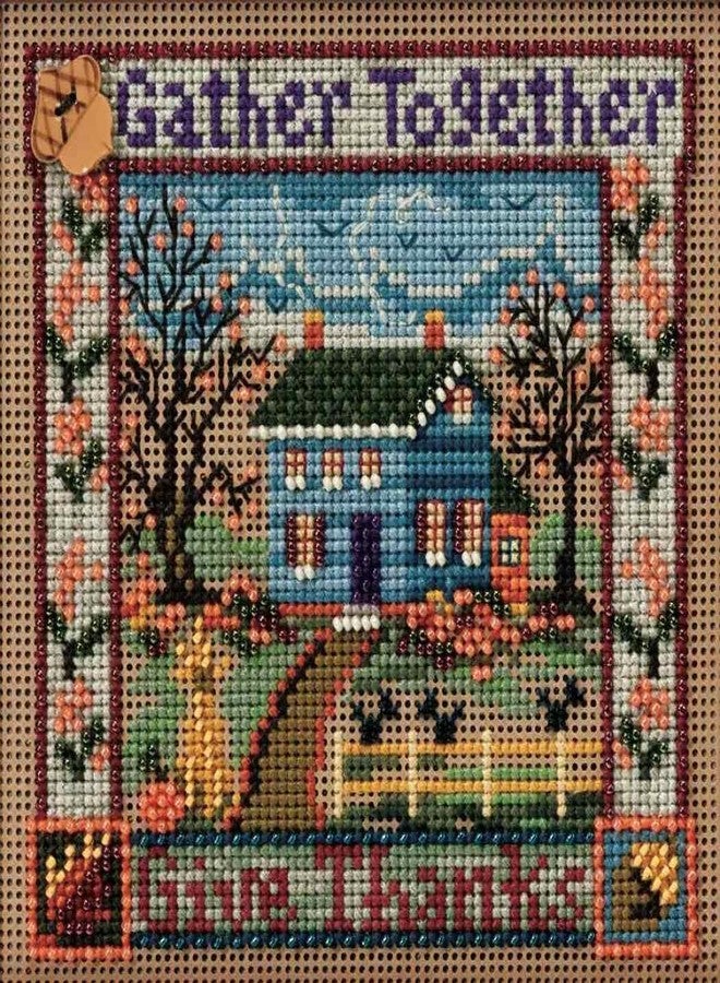 Mill Hill Gather Together Beaded Counted Cross Stitch Kit Mill Hill Buttons & Beads 2010 Autumn MH140202 - Image 1