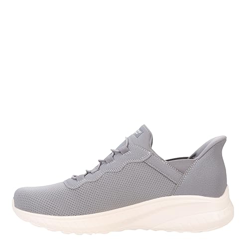 SKECHERS أحذية سكيشرز للرجال بدون استخدام اليدين بوبز سكواد كاوس - هايبي اليوم، رمادي، 8.5 عريض - Image 5