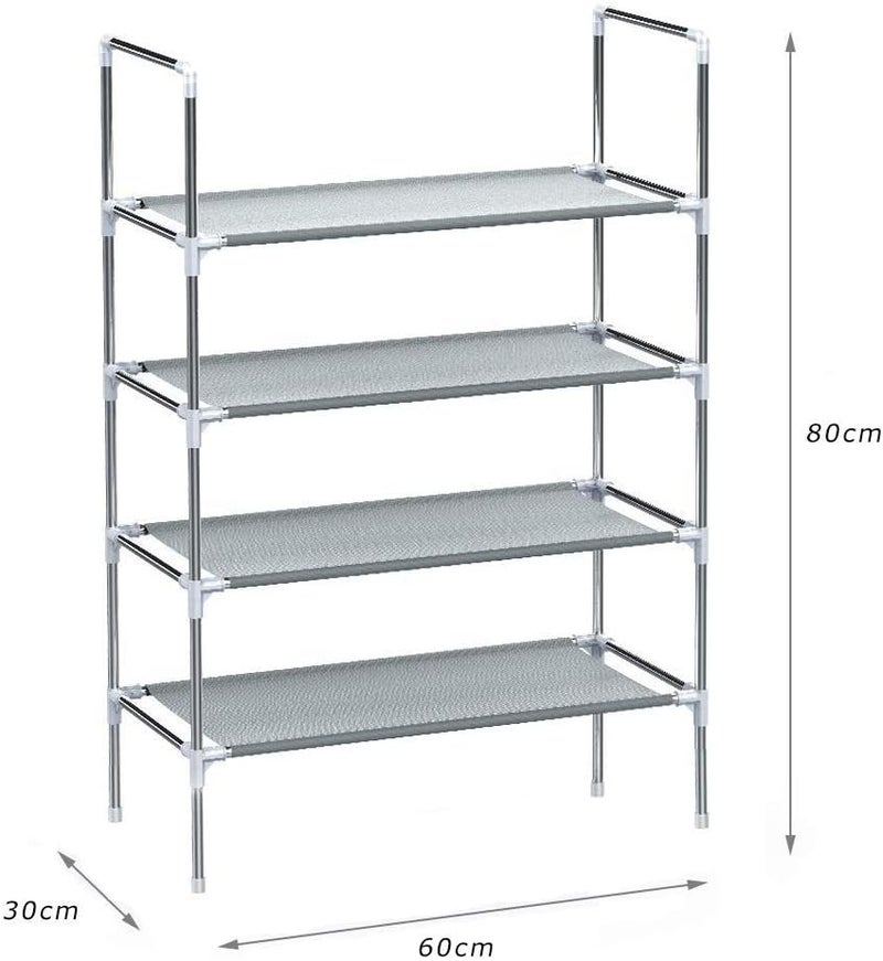 Longkins Shoe Rack 4 layer Shoe Organizer Dormitory Shoe Stand Family Accessories Storage Shelf - Image 2