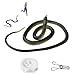 ANABIUP Fake Snake Rubber Snake Prank with String and Clip Realistic Rubber Snake Prank for Playing Jokes - Image 3