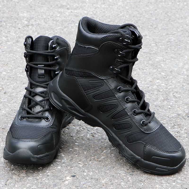 Land Combat Boots, Ultra-Light Special Forces, Lightweight, Wear-Resistant, Shock-Absorbing Security Shoes, Military Fans, Outdoor Mountaineering Military Training Tactical Boots - Image 5