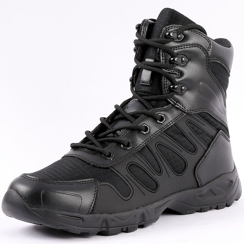 Land Combat Boots, Ultra-Light Special Forces, Lightweight, Wear-Resistant, Shock-Absorbing Security Shoes, Military Fans, Outdoor Mountaineering Military Training Tactical Boots - Image 1