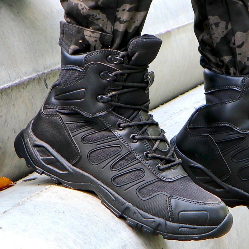 Land Combat Boots, Ultra-Light Special Forces, Lightweight, Wear-Resistant, Shock-Absorbing Security Shoes, Military Fans, Outdoor Mountaineering Military Training Tactical Boots - Image 3