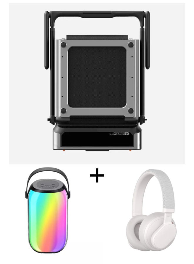 Kingsmith Foldable Treadmill R3 hybrid Plus + [SIASP701BLK2401] SIA SP701 Full Screen Gradient RGB Wireless Speaker + [SIAH501BTPROWH2401] SIA H501BT Pro ANC Wireless Headphones White - Image 4