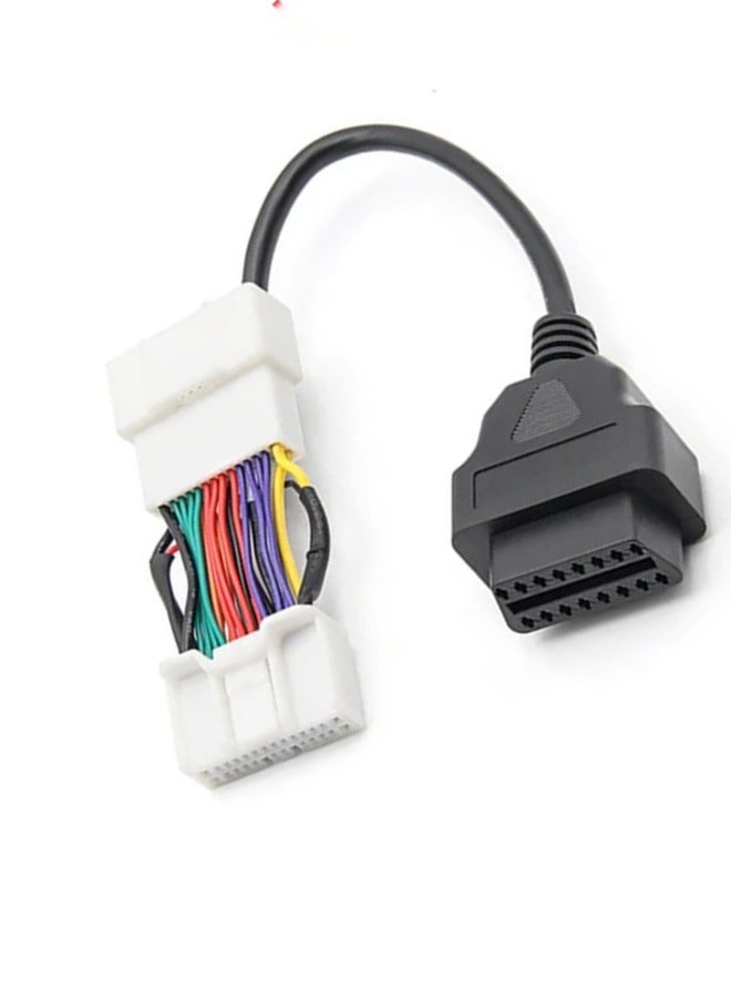 Generic 26Pin Adapter For Tesla 2019 Plue Model 3/Y OBD2 Diagnostic Harness Scanner Splitter Cable  - Image 1