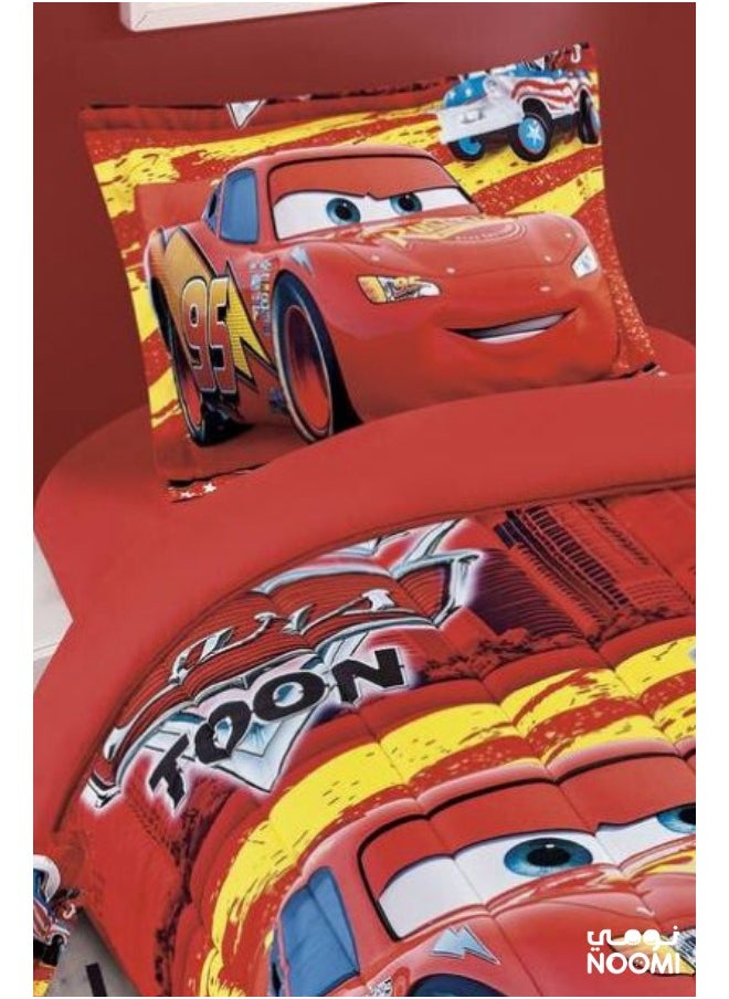 Noomi - 4 Piece Microfiber Comforter Set Cars 170X230cm - Image 1