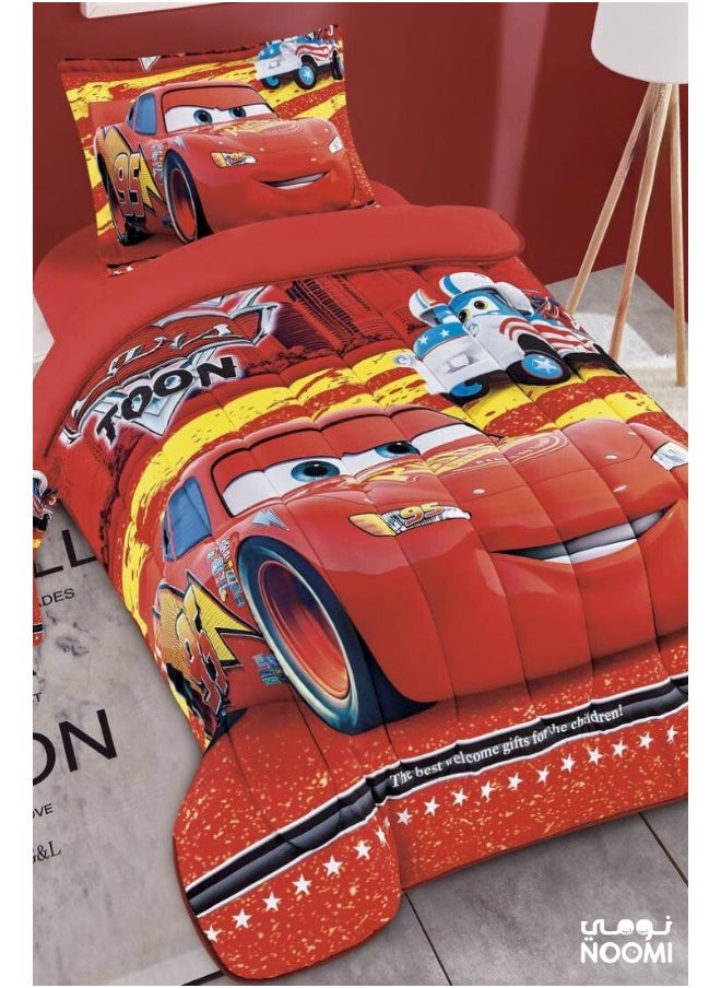 Noomi - 4 Piece Microfiber Comforter Set Cars 170X230cm - Image 1