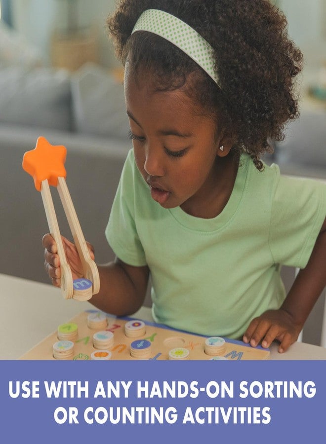 Educational Insights Easy Tweezies Small Group Set - Fine Motor Toys for Kids, Sensory Bin Tools, Preschool Classroom Must Haves & Therapy Toys, Wooden Tweezer Activity Kit for Toddlers Ages 3+ - Image 4