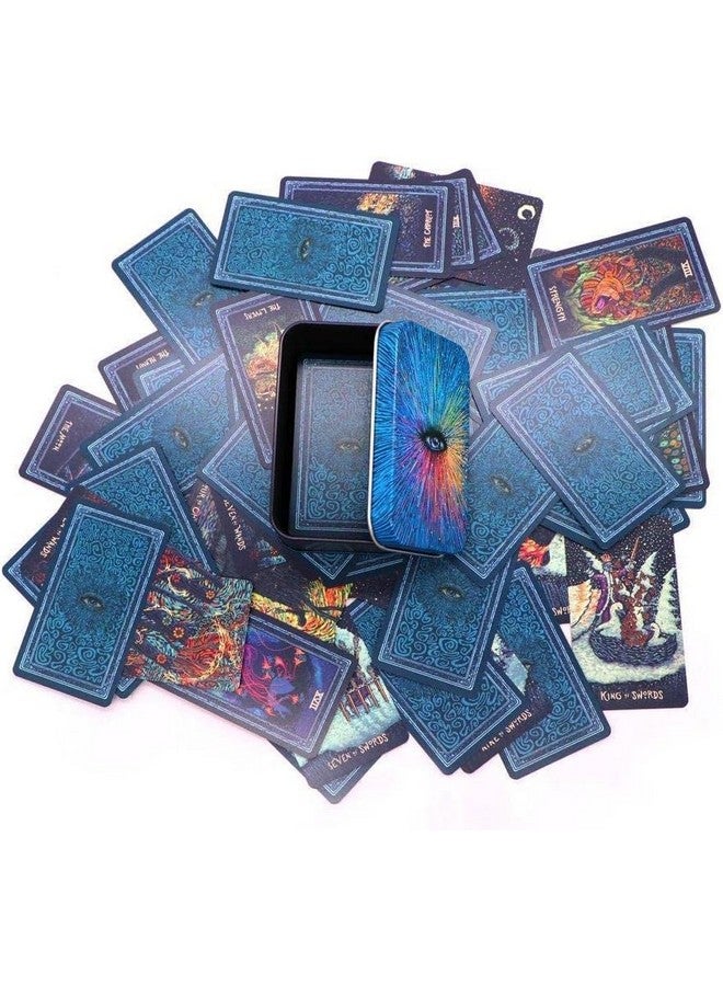 Volcano Little Prisma Visions Tarot Decks with General Instructions Book | Traditional Standard Tarot Deck Cards for Adults Beginners (Little Prisma Visions Tarot Cards) - Image 3