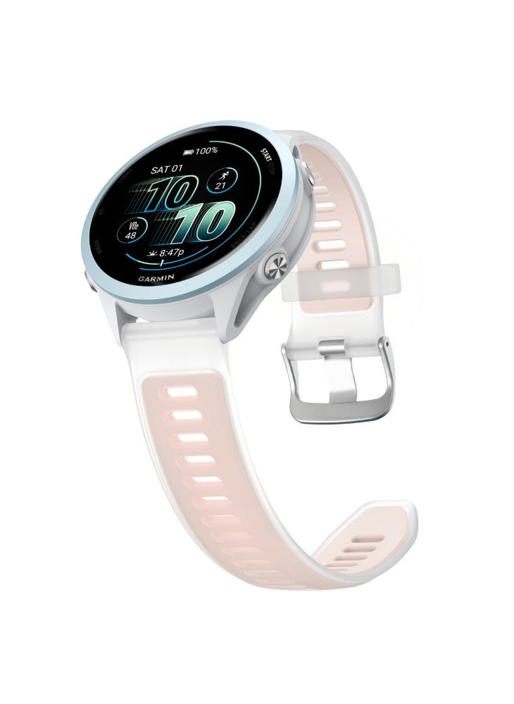 حزام سيليكون 22 مم لساعة Garmin Forerunner 570 مقاس 47 مم/ساعة Huawei Watch GT 5 Pro مقاس 46 مم/GT 5 مقاس 46 مم، حزام معصم شفاف من السيليكون - وردي - Image 3