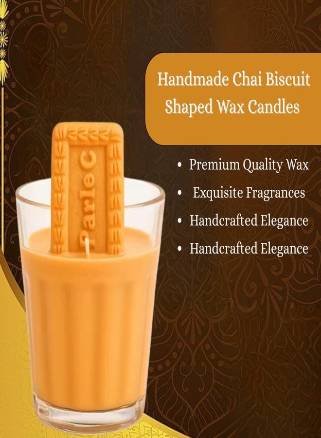 SKP DECOR Elegant & Aromatic Candles by SKP DECOR - Premium Handmade Chai Biscuit Shaped Wax Candles for Home Décor, Relaxation & Gifting | Luxury Scented & Decorative Candle (Set of 2) - Image 5