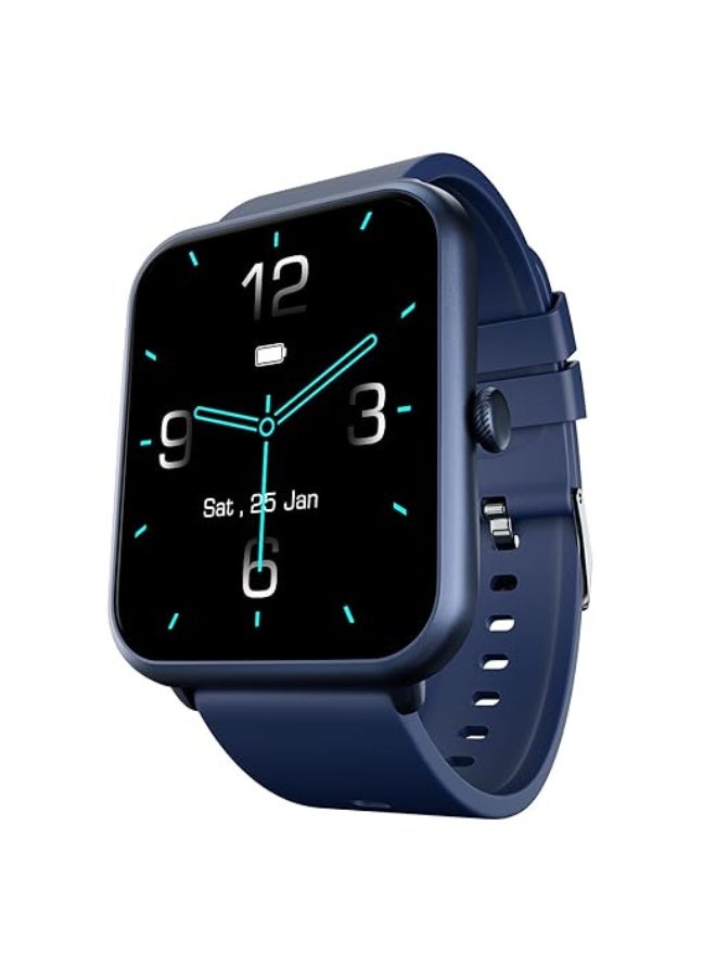 Fire-Boltt Ninja Call Pro Plus Bluetooth Calling Smart Watch, 1.83″ HD Display, AI Voice Assistant, 120+ Sports Modes, IP67 Waterproof, SpO2 & Heart Rate Monitor Smartwatch for Men & Women - Blue - Image 1
