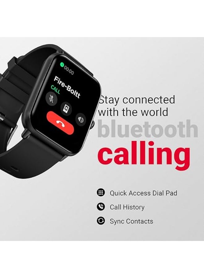 Fire-Boltt Ninja Call Pro Plus Bluetooth Calling Smart Watch, 1.83″ HD Display, AI Voice Assistant, 120+ Sports Modes, IP67 Waterproof, SpO2 & Heart Rate Monitor Smartwatch for Men & Women - Blue - Image 3