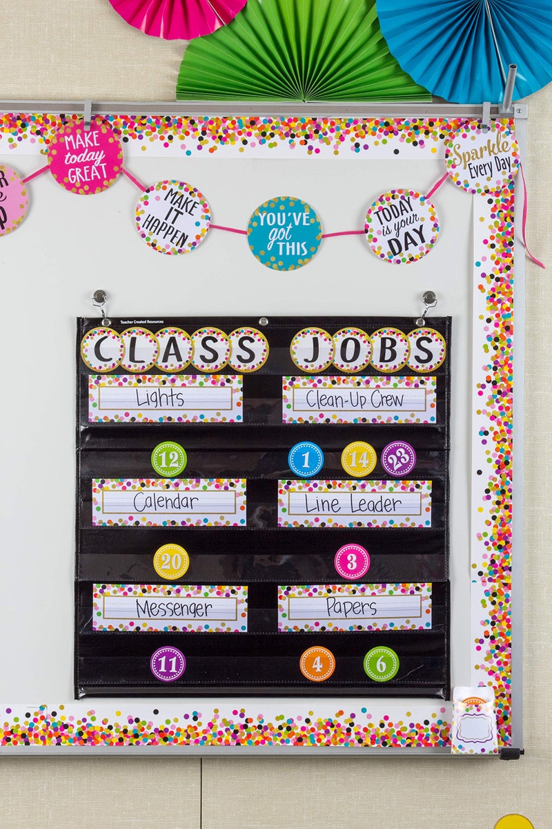 Teacher Created Resources Black 7 Pocket Chart (20740) - Image 4