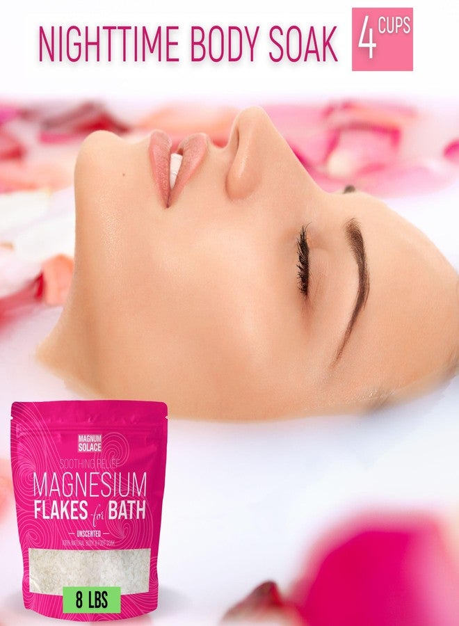 Magnum Solace Magnesium Flakes for Bath - Magnesium Chloride Flakes Organic Pure - Unscented, 8 LBS - Image 4