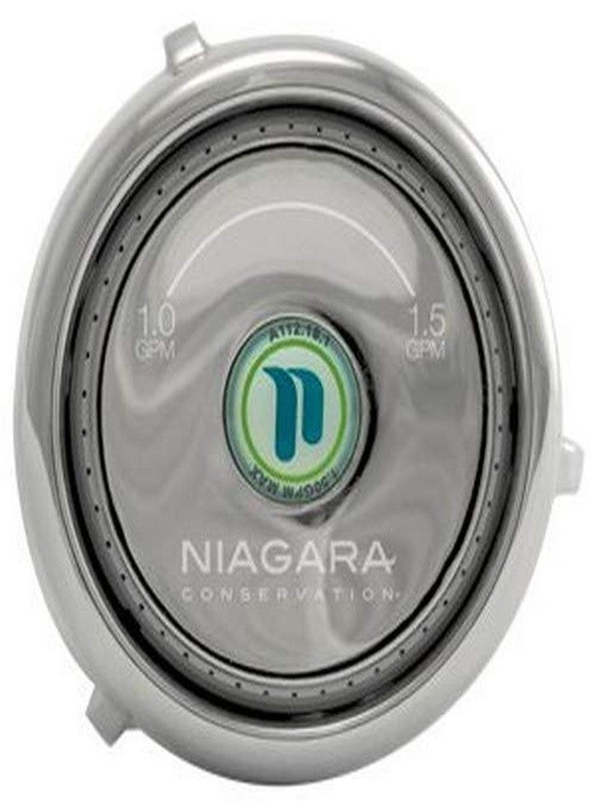 Niagara Conservation Bi-Max High Efficiency Adjustable Showerhead 1.0/1.5 Gpm. Chrome - Image 3