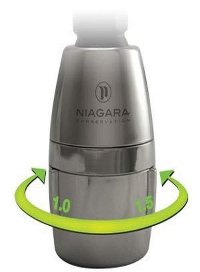 Niagara Conservation Bi-Max High Efficiency Adjustable Showerhead 1.0/1.5 Gpm. Chrome - Image 4