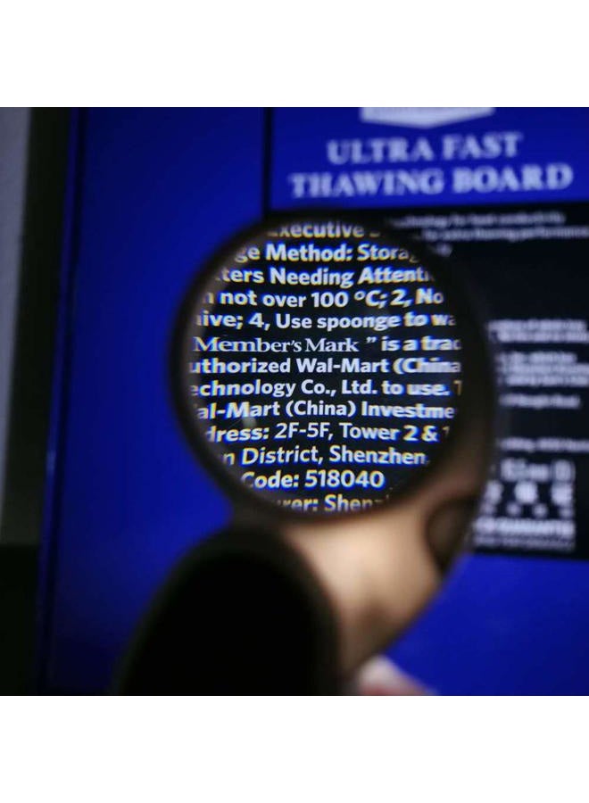 Techshare 5X Pocket Magnifying Glass Handheld With Light, Small Illuminated Folding Hand Held Lighted Magnifier For Reading, Jewellers,Inspection, Jewellery, Coins, Hobby, Travel - 45 Mm Diameter Flip Open Lens - Image 2