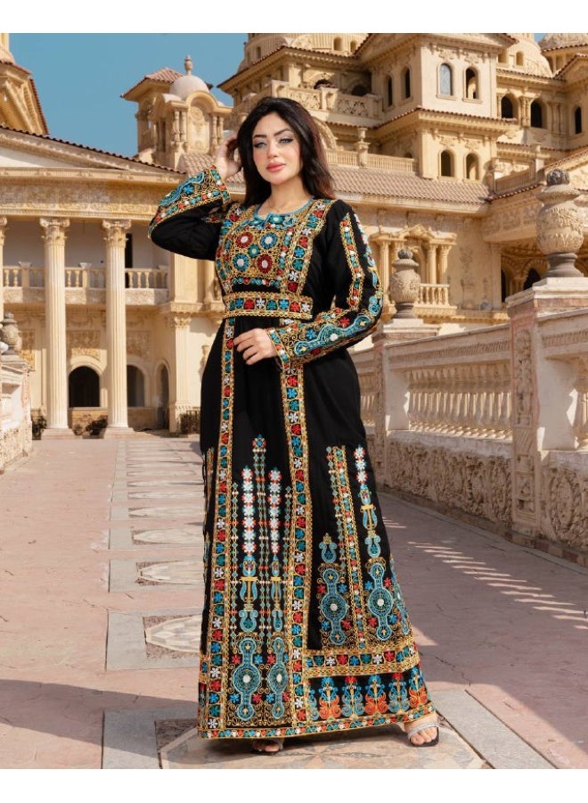 افندينا  جلابية سعودية تطريز ملكي239 - Image 5
